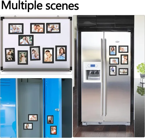 Miniatura 6 de Marco de Fotos FYY 3.5x5, Juego de 5 Marcos Magnéticos para Refrigerador, Marcos Magnéticos Adecuados para Nevera, Lavavajillas, Casillero
