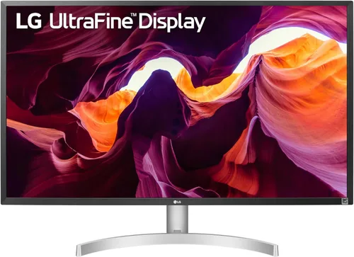 LG 27UL500-W 27 pulgadas 4K UHD (3840 x 2160) Monitor de computadora ultrafino, IPS, AMD FreeSync, HDR10, HDMI, DisplayPort, estabilizador negro,
