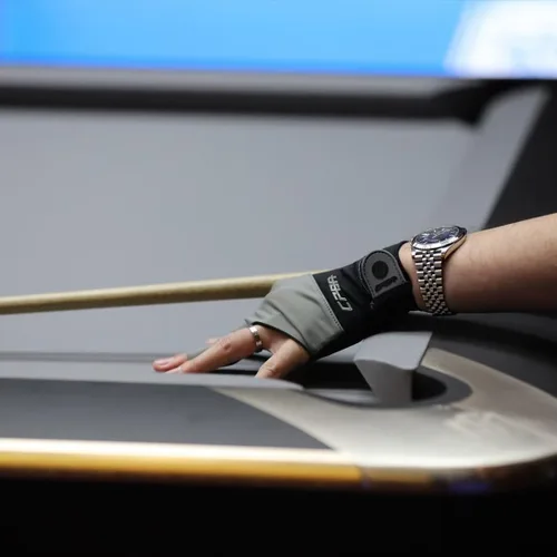 Miniatura 5 de CPBA Guante de Billar de 3 Dedos para Mano Izquierda, Duradero con Doble Costura, Guante Deportivo de Snooker y Taco de Billar, Tamaños Populares
