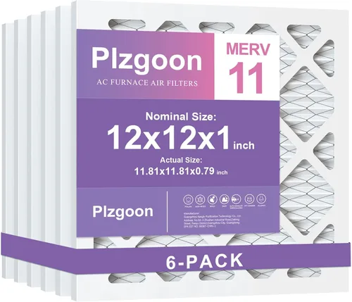 Miniatura 25 de Filtros de Aire 10x10x1 MERV 8 MPR 600 Paquete de 4 Filtros Plisados para Hogar HVAC AC Calefacción Filtros de Aire Acondicionado para Casa Oficina