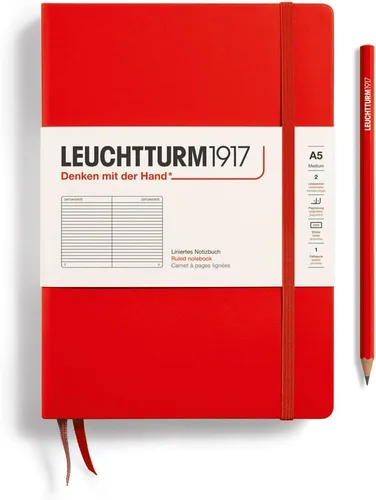 Miniatura 59 de LEUCHTTURM1917 - Cuaderno de tapa dura mediano A5 con 251 páginas numeradas para escritura y diario (verde menta, con puntos)