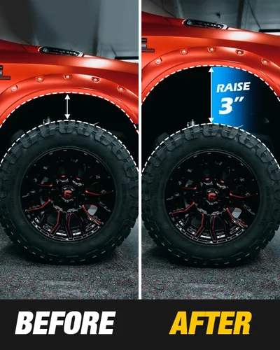 Miniatura 6 de Dynofit - Kit de nivelación con elevación de chasis delantero de 3 pulgadas para Ford F150 2WD 4WD 2004-2023 y Expedition 2003-2018, espaciadores