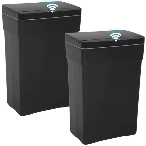 Miniatura 20 de BestOffice Bote de basura automático de 13 galones para cocina, sin contacto, de alta capacidad, con tapa, para dormitorio, baño, hogar, oficina, 50