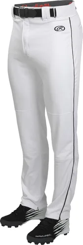 Miniatura 10 de Rawlings Pantalones de béisbol para hombre de la serie Launch Corte semirelajado de longitud completa Tallas para adultos Ribetes Varios