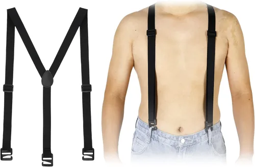 JenPen Tirantes ocultos en forma de Y para hombre, invisibles debajo de la camisa, tirantes ajustables para el aeropuerto, tirantes de ropa interior