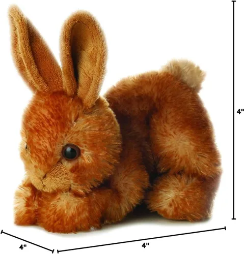 Miniatura 7 de Aurora® - Adorable Mini Flopsie™ conejo Bitty Bunny™ - Animal de peluche, facilidad para jugar, compañero eterno - Marrón, 8 pulgadas
