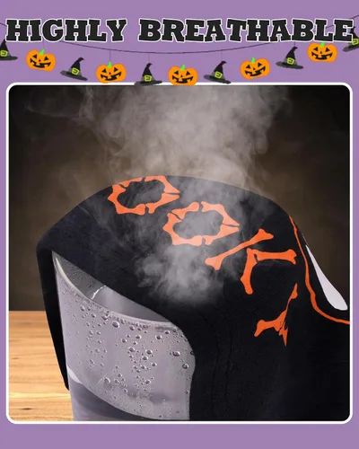 Miniatura 5 de KOBERO Pijamas de Halloween 100% algodón para niños y niñas de 18 meses-12 años