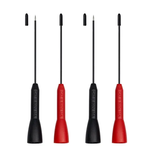 Miniatura 8 de Pines de sonda de aguja para multímetro, juego de sonda de aguja extensible, adaptador de punta de punta de punta de aguja perforadora