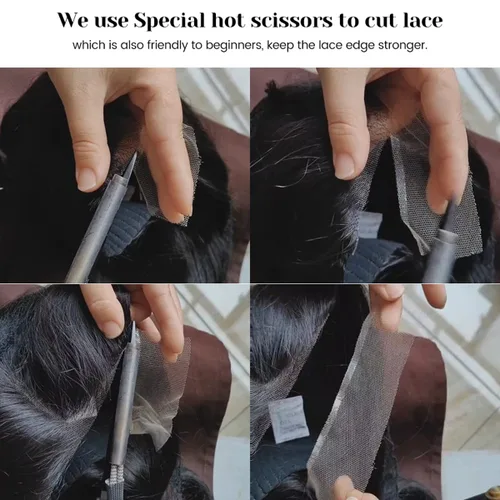 Miniatura 6 de ISEE HAIR Peluca de encaje frontal HD Wear & Go Peluca de encaje sin pegamento, pelucas de encaje de ondas corporales brasileñas para mujeres, sin