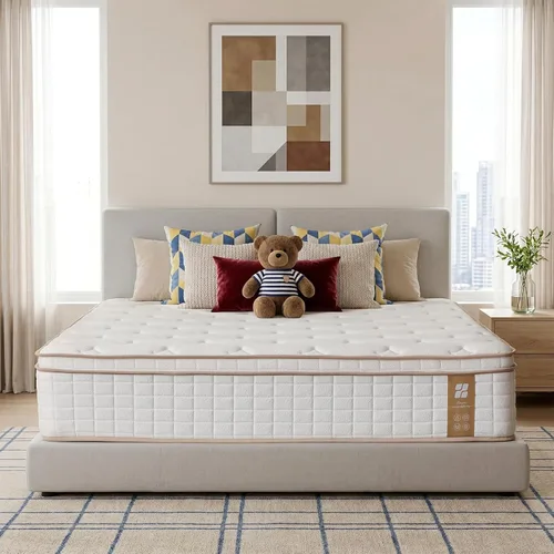 Miniatura 12 de Profus Colchón individual de 6 pulgadas con resorte Bonnell, colchón individual para niños, colchón de espuma viscoelástica para sueño toda la noche