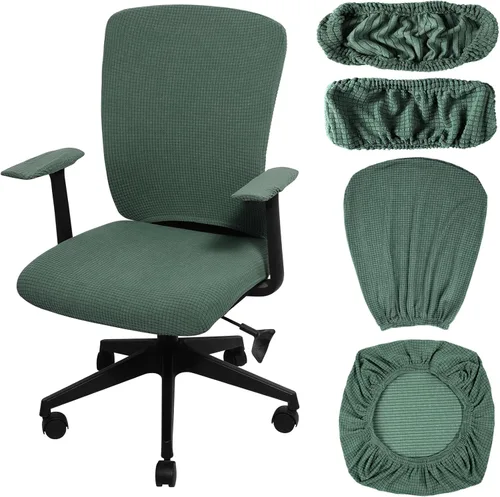 Miniatura 23 de Tallew Juego de 4 Fundas para Silla de Oficina Fundas Universales para Computadora Fundas Elásticas para Silla de Oficina Fundas para Respaldo