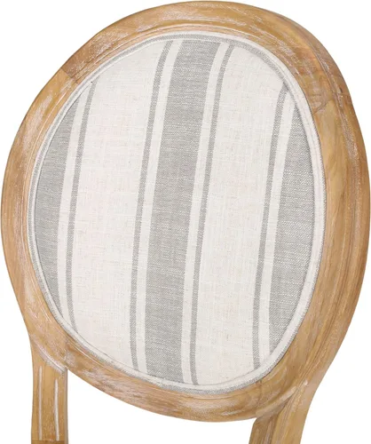 Miniatura 13 de Christopher Knight Home Camille - Sillas de comedor tradicionales de terciopelo, 2 piezas, color gris y blanco brillante Línea gris + natural