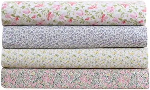 Miniatura 9 de Laura Ashley - Sábanas tamaño King, juego de ropa de cama de percal de algodón, ligeras y transpirables para decoración del hogar