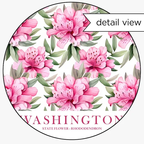 Miniatura 3 de ColorAndFlair Washington State Flower Market Rhododendron Poster Pink Green Wildflower Floral Wall Art Botanical Print Travel Gift (8x10 inches)
