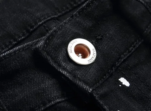 Miniatura 6 de OIIIO Jeans de ajuste regular y elásticos para hombre
