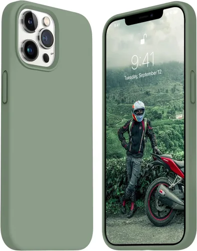 Miniatura 31 de JELE Funda a prueba de golpes diseñada para iPhone 11, funda de teléfono de silicona líquida con [forro de microfibra suave antiarañazos]