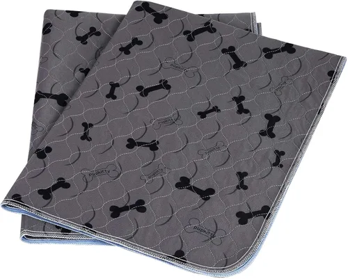 Miniatura 9 de Almohadillas lavables para orina de perro con guantes de aseo gratis, alfombrillas antideslizantes para perros con gran absorción de orina
