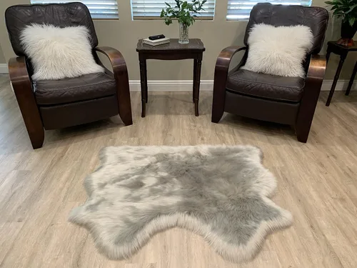 Miniatura 36 de LAMBZY Alfombra de pelo de oveja sintética, hipoalergénica, súper suave, sedosa para sala de estar, habitación de los niños, sofá