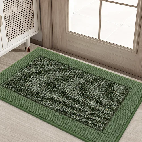 Miniatura 56 de BEQHAUSE Tapete para puerta interior de 20 x 32 pulgadas, tapete antideslizante para entrada, lavable, resistente a la suciedad, tapete