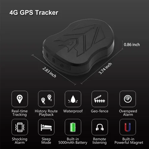 Miniatura 2 de SinoTrack ST-905L - Rastreador GPS 4G para vehículos, batería fuerte, antirrobo, rastreador GPS impermeable, dispositivo de ubicación en tiempo real