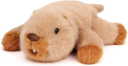 Miniatura 7 de Adorable animal de peluche de castor suave, lindo regalo de cumpleaños para niños y niñas pequeños