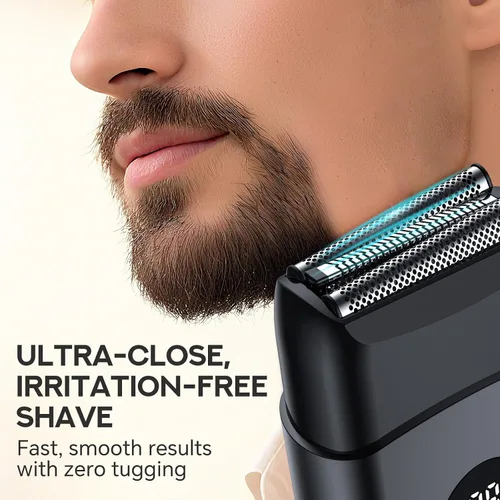 Miniatura 3 de Afeitadoras eléctricas para hombres: afeitadoras para hombres, 3 cuchillas flotantes, 1 cabezal de afeitado adicional, doble flexibilidad