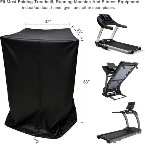 Miniatura 2 de Funda plegable para caminadora – Funda protectora para máquina de correr 210D, organizador resistente, accesorios de fitness para el hogar