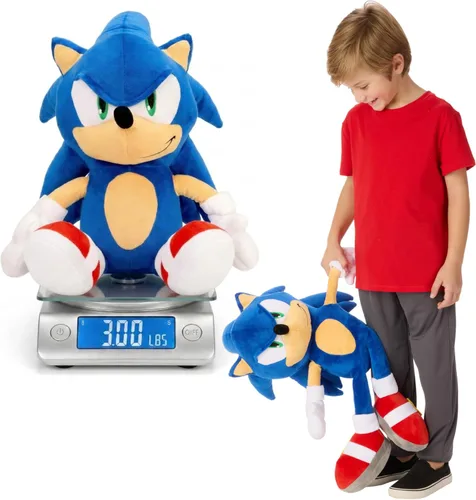Miniatura 10 de Sonic The Hedgehog Anime Knuckles The Echidna - Almohada de peluche para niños, súper suave y acogedora, 18.50 pulgadas de alto, (producto oficial)