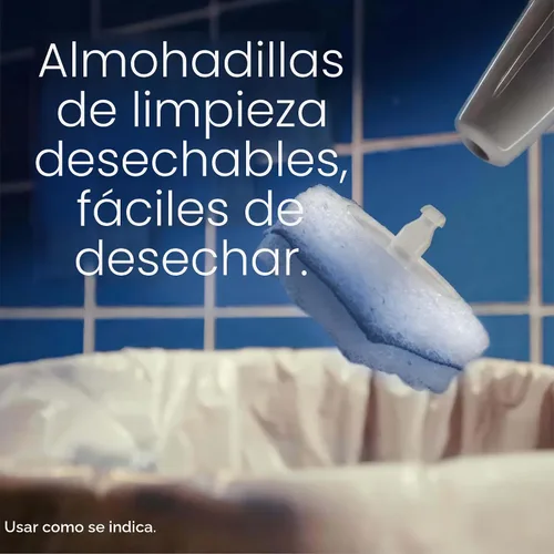 Miniatura 7 de Clorox ToiletWand Limpiador de taza de inodoro - Cepillo de inodoro, estuche de almacenamiento y 16 cabezales de repuesto desinfectantes