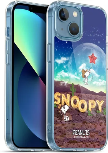 Miniatura 103 de Head Case Designs Funda de gel con licencia oficial de Peanuts Nebula Cactus Needles Snoopy Space Cowboy [protección de grado militar] compatible
