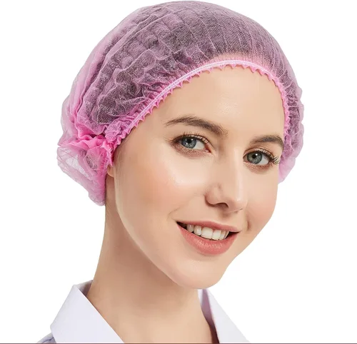 Miniatura 7 de ProtectX Paquete de 100 redes desechables negras para el cabello, cubierta elástica para la cabeza, gorras Bouffant, cubierta de cabeza