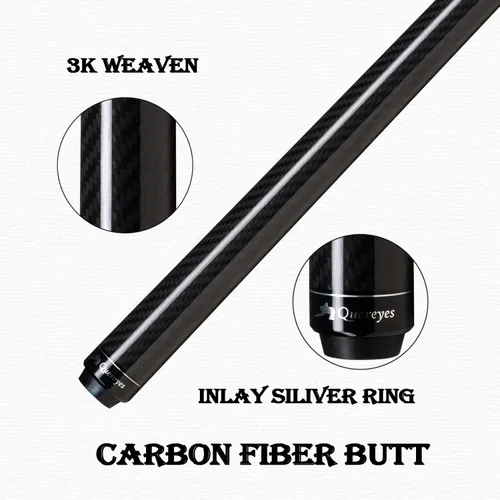 Miniatura 8 de Palo de piscina de fibra de carbono Heavy Break Cue de fibra de carbono, palo de ruptura profesional de fibra de carbono, palo de ruptura de 58