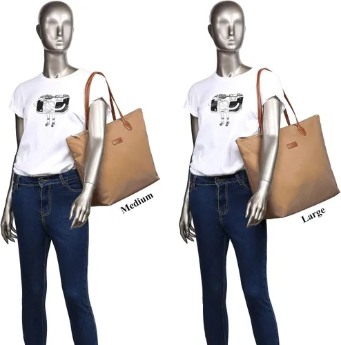 Miniatura 5 de NNEE Bolso de nylon ligero resistente al agua del bolso de mano, Oro