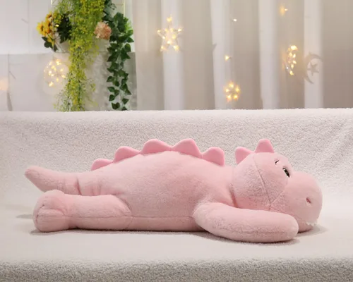 Miniatura 2 de XMV Muñeco de peluche de dinosaurio con peso de 31 pulgadas y 5 libras, peluche grande con peso, lindo juguete de peluche en forma de almohada