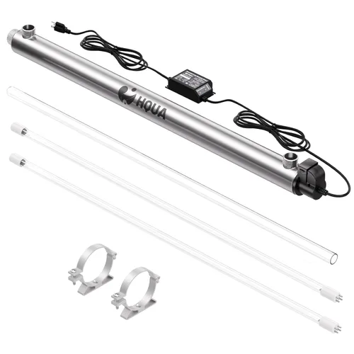 Miniatura 11 de OWS-12 Filtro esterilizador de purificador de agua ultravioleta para toda la casa 12GPM 110V 40W Modelo HQUA-UV-12GPM + 1 tubo UV adicional