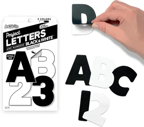 Miniatura 4 de ArtSkills Letras de póster de 2.5 pulgadas para proyectos de tableros de pósteres, tablones de anuncios de aula, suministros de fabricación