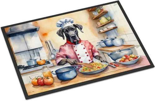 Miniatura 105 de Caroline's Treasures DAC6179MAT Affenpinscher - Tapete para puerta delantera, para interiores y exteriores, para entrada, antideslizante, lavable