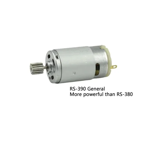 Miniatura 6 de CHANCS RS390 Motor eléctrico DC 12V 14000RPM 12 engranajes motor de dientes para juguete accesorio coche tres ruedas motocicleta cochecito con 1