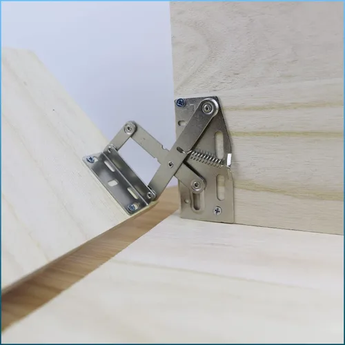 Miniatura 6 de SUUJI 2 bisagras de tijeras, bisagras de bandeja frontal para fregadero de cocina o cajón, organizador de gabinete de baño, acero niquelado