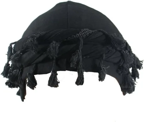 Gturytr Turbante para hombre, turbante vintage con forro de satén Durag, turbante de halo para mujer, turbante modal y satén