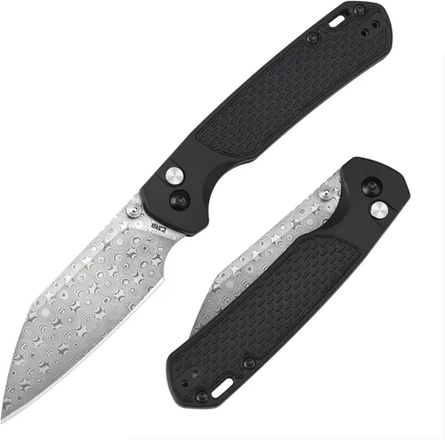 Miniatura 16 de CJRB Cuchillo de Bolsillo Pyrite-Light, Cuchillo Plegable con Hoja de Acero AR-RPM9 de 3.34'', Cuchillo de Bolsillo Pequeño con Clip de Bolsillo