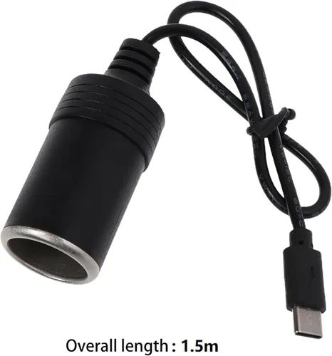 Miniatura 6 de TECKEEN USB a 12V enchufe de encendedor de cigarrillos de coche, adaptador de cable de alimentación para Dash Cam, GPS, tiras de luz LED para coche
