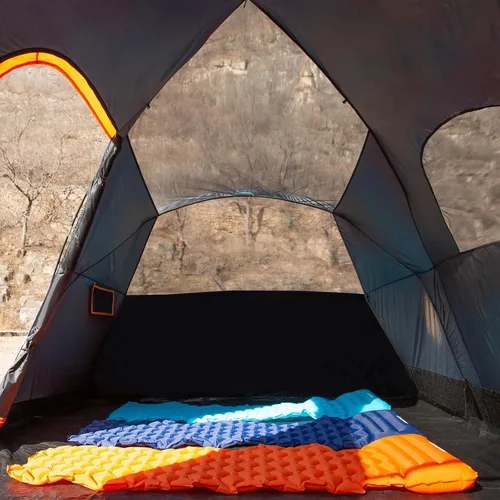 Miniatura 5 de EchoSmile - Tienda de campaña para 10/12 personas, resistente al agua y al viento, con toldo de lluvia, fácil de instalar para acampar al aire