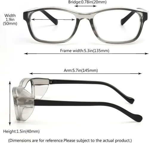 Miniatura 7 de ALWAYSUV Paquete de 2 lentes de seguridad para niños, antiempañamiento, bloqueo de luz azul, lentes transparentes de 5 a 12 años