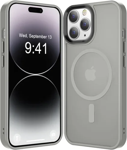 Miniatura 227 de Fuerte magnético para iPhone 11, compatible con Magsafe, [resistente a caídas de 13 pies] Funda trasera translúcida mate con sensación de piel