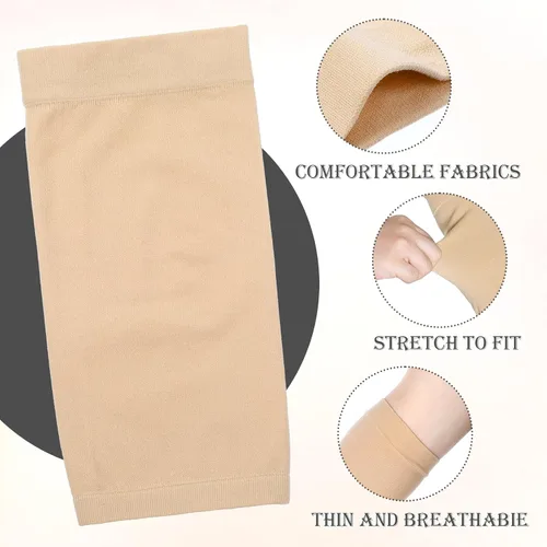 Miniatura 3 de DIVINA VITAE 3 pares de fundas para tatuaje de antebrazo, manga de compresión para el antebrazo, para hombres y mujeres (color de la piel)