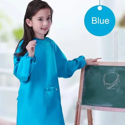 Miniatura 2 de Delantal impermeable de la pintura del artista de los niños, delantal del arte de los niños, delantal de los niños de manga larga