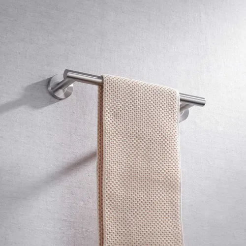 Miniatura 8 de Miyili Toallero de baño de acero inoxidable de 12 pulgadas para baño, soporte de toalla de cocina, montaje en pared, acabado cepillado, A01N30A