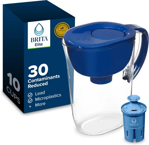 Miniatura 15 de Brita Jarra de agua, filtro Metro Elite, elimina el 99% del plomo, incluye 1 filtro, capacidad para 6 tazas, color blanco