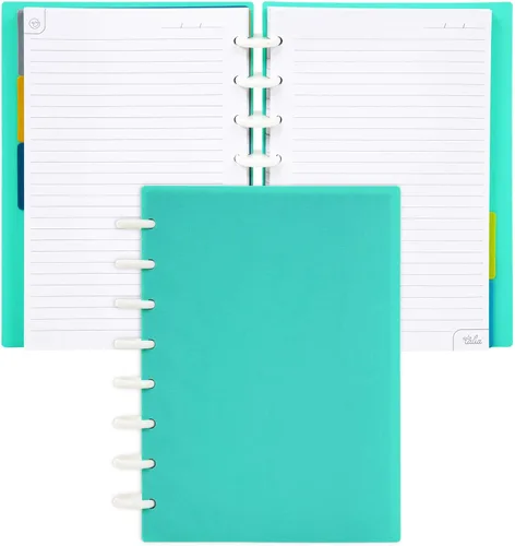 Miniatura 23 de Talia - Cuadernos de notas con tapas, planificador, personalizables, (Azul de Verano, Junior (5.5 pulgadas x 8.5 pulgadas)) Azul verano